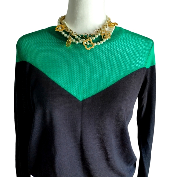 NWT I🖤Ronson Mesh Knit Top - Picture 2 of 13